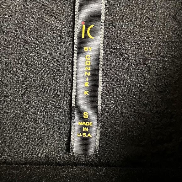 NWT IC by Connie K Button Front Color Block Tunic Top Yellow Black Small Career - Picture 3 of 10